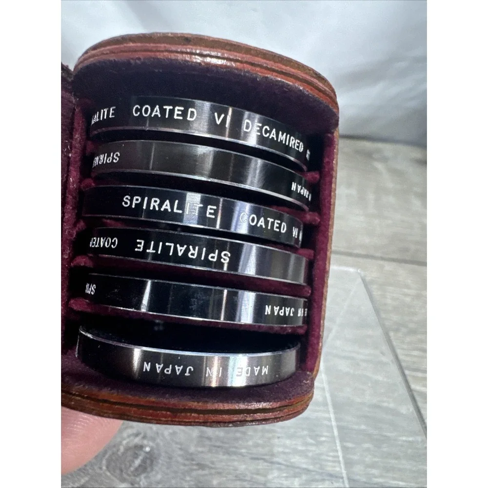 Vintage Spiratone SPIRALITE Series VI Lens 6 Filters, Original Leather Case